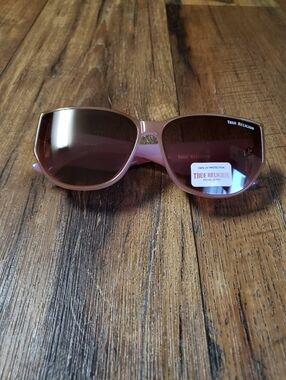 True Religion Rose Pink Women's Oversized Sunglasses